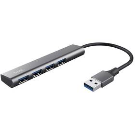 Trust Halyx Aluminium USB/4x USB 3.2 Gen1 (24947) stříbrný