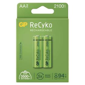 Batéria nabíjacia GP ReCyko, HR06, AA, 2100mAh, NiMH, krabička 2ks (B2121)