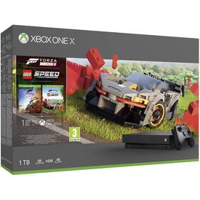 Herní konzole Microsoft Xbox One X 1 TB + Forza Horizon 4 + DLC LEGO Speed Champions (CYV-00468)