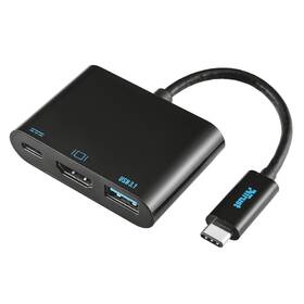 Redukce Trust USB-C/HDMI, USB 3.1, USB-C PD (21260) černá (vrácené zboží 8801086817)