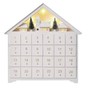 EMOS adventní kalendář, 35x30cm, 2x AA, vnitřní, teplá bílá (1534231600) (lehce opotřebené 8801963899)