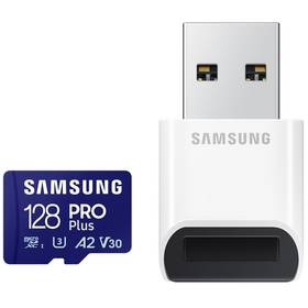 Samsung Micro SDXC PRO Plus 128GB UHS-I U3 (180R/130W + USB adaptér (MB-MD128SB/WW)