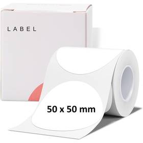 Papierowa taśma ciągła Niimbot R 50x50mm 150ks Round pro B21 (A2A68351901) Biały