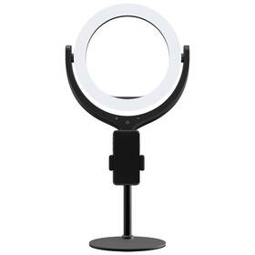 devia selfie stojan so svetelným prstencom 8" (BRA010204) čierne
