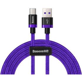 Baseus HW Flash Charge USB/USB-C, 40W, 2m (CATZH-B05) fialový