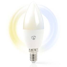 Nedis SmartLife svíčka, Wi-Fi, E14, 470 lm, 4.9 W, Teplá - studená bílá (WIFILRW10E14)