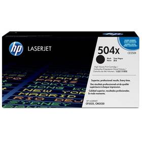 Toner HP 504X, 10 500 stran (CE250X) Czarny