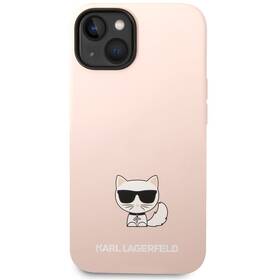 Karl Lagerfeld Liquid Silicone Choupette na Apple iPhone 14 Plus (KLHCP14MSLCTPI) ružový