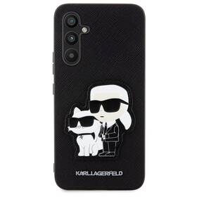 Obudowa dla telefonów komórkowych Karl Lagerfeld PU Saffiano Karl and Choupette NFT na Samsung Galaxy A34 5G (KLHCA34SANKCPK) Czarny