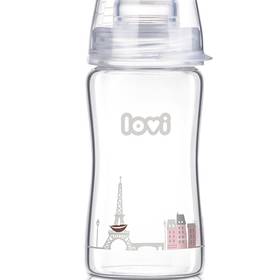 Butelka dla niemowląt LOVI Diamond Glass 250ml Retro girl jasno różowa
