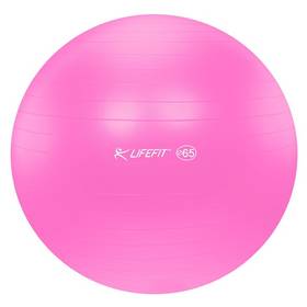 Piłka gimnastyczna Lifefit ANTI-BURST 65 cm, różowy