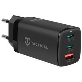 Ładowarka sieciowa Tactical FlashBang, 2x USB-C, 1x USB, GaN, 65 W Czarna