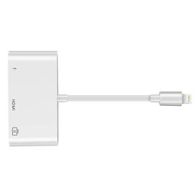 Redukce COTECi 3v1 Lightning/HDMI, USB, Lightning (33007) bílá (lehce opotřebené 8802126126)