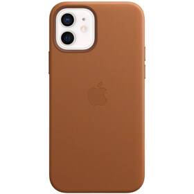 Kryt na mobil Apple Leather Case s MagSafe pro iPhone 12 mini - sedlově hnědý (MHK93ZM/A)