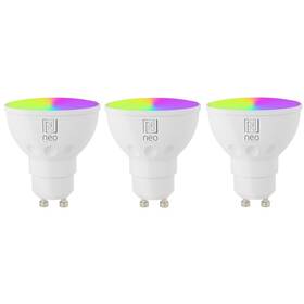 IMMAX NEO SMART LED GU10 6W RGB+CCT barevná a bílá, stmívatelná, WiFi, 3ks (07724C)