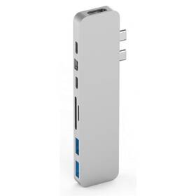 HyperDrive PRO USB-C Hub pro MacBook Pro (HY-GN28D-SILVER) stříbrný