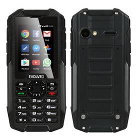 Mobilní telefon Evolveo StrongPhone X4, wodoodporny Android smartphone z klawiaturą numeryczną - czarny