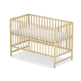 Drewniane łóżeczko dla dziecka Baby Sky KLASIK sosna