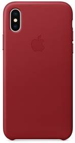 Kryt na mobil Apple Leather Case pro iPhone X (PRODUCT)RED (MQTE2ZM/A) červený