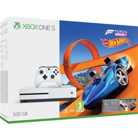 Konsola do gier Microsoft Xbox One S 500 GB Forza Horizon 3 oraz dodatek Forza Horizon 3 Hot Wheels + 14 dniowy Xbox LIVE GOLD (ZQ9-00211)
