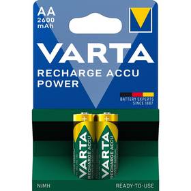 Varta Rechargeable Accu AA, HR06, 2600mAh, Ni-MH, blister 2ks (5716101402)