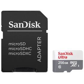 SanDisk Micro SDXC Ultra Android 256GB UHS-I U1 (100R/20W) + adaptér (SDSQUNR-256G-GN6TA)