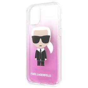 Obudowa dla telefonów komórkowych Karl Lagerfeld Iconic na Apple iPhone 11 (KLHCN61TRDFKPI) Różowy 