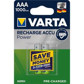 Bateria Ładowanie Varta Rechargeable Accu AAA, HR06, 1000mAh, Ni-MH, blistr 2ks (5703301402)