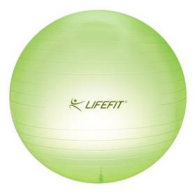 Piłka gimnastyczna Lifefit Transparent 75cm - zielona