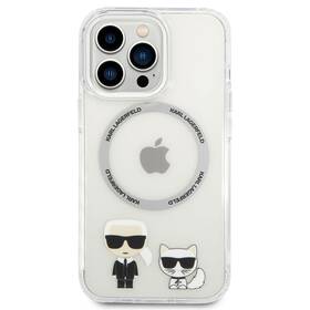 Karl Lagerfeld MagSafe Karl and Choupette na Apple iPhone 14 Pro Max (KLHMP14XHKCT) priehľadný