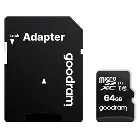 Goodram MicroSDXC 64GB 10 UHS I + adaptér (M1AA-0640R12)