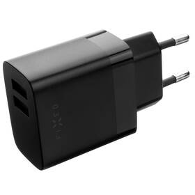 Ładowarka sieciowa FIXED 17W Smart Rapid Charge, 2x USB + USB-C kabel 1m (FIXC17N-2UC-BK) Czarna