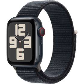 Apple Watch SE 2023 GPS + Cellular 44mm pouzdro z temně inkoustového hliníku - temně inkoustový provlékací sportovní řemínek (MRHC3QC/A)