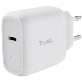 Zasilacz Trust Maxo 45 W USB-C s kabelem USB-C/USB-C, 2 m - bílý (25138) Biały