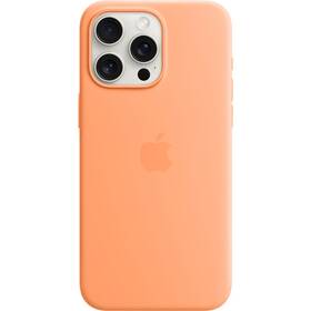 Obudowa dla telefonów komórkowych Apple Silicone Case s MagSafe pro iPhone 15 Pro Max - sorbetově oranžový (MT1W3ZM/A)
