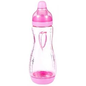 Butelka dla niemowląt Difrax antykolkowa EASYGRIP - 250ml Różowe