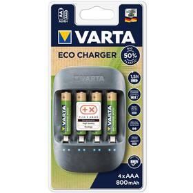 Varta Eco Charger + 4 AAA 800mAh Recycled (57680101421) (lehce opotřebené 8801653038)