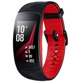 Fitness bransoletka Samsung Gear Fit2 Pro rozmiar L (SM-R365NZRAXEZ) Czarny/Czerwony