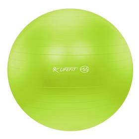 Piłka gimnastyczna LIFEFIT ANTI-BURST 55 cm Zielony