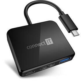 Connect IT USB-C/USB-C, HDMI, USB 3.0 (CHU-7050-BK) černý