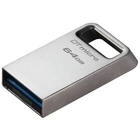 Kingston DataTraveler Micro Metal 64GB (DTMC3G2/64GB) stříbrný