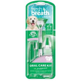 Zestaw Tropiclean Fresh Breath set na čištění zubů pro štěňata