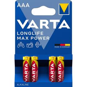 Varta Longlife Max Power AAA, LR03, blistr 4ks (4703101404)