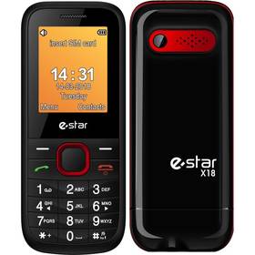 eStar X18 Dual Sim (EST000057) černý/červený