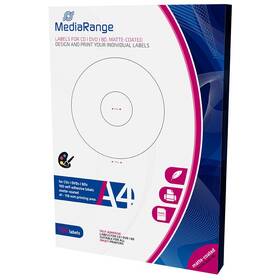 MediaRange CD/DVD/Blu-ray 41mm - 118mm 50 listov (100 etikiet) (MRINK131)