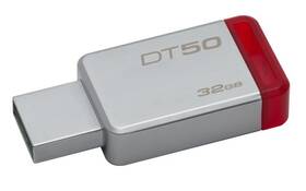 Pendrive, pamięć USB Kingston DataTraveler 50 32GB (DT50/32GB) Czerwony/metal