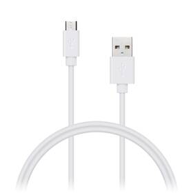 Kábel Connect IT Wirez USB/micro USB, 1m (CI-146) biely