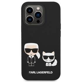 Karl Lagerfeld MagSafe Liquid Silicone Karl and Choupette na Apple iPhone 14 Pro Max (KLHMP14XSSKCK) čierny