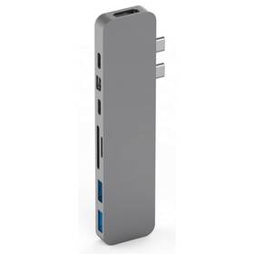 HyperDrive PRO USB-C Hub pro MacBook Pro (HY-GN28D-GRAY) šedý (lehce opotřebené 8801669634)