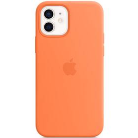 Apple Silicone Case s MagSafe pro iPhone 12 mini - kumkvatově oranžový (MHKN3ZM/A) (jako nové 8801404290)
